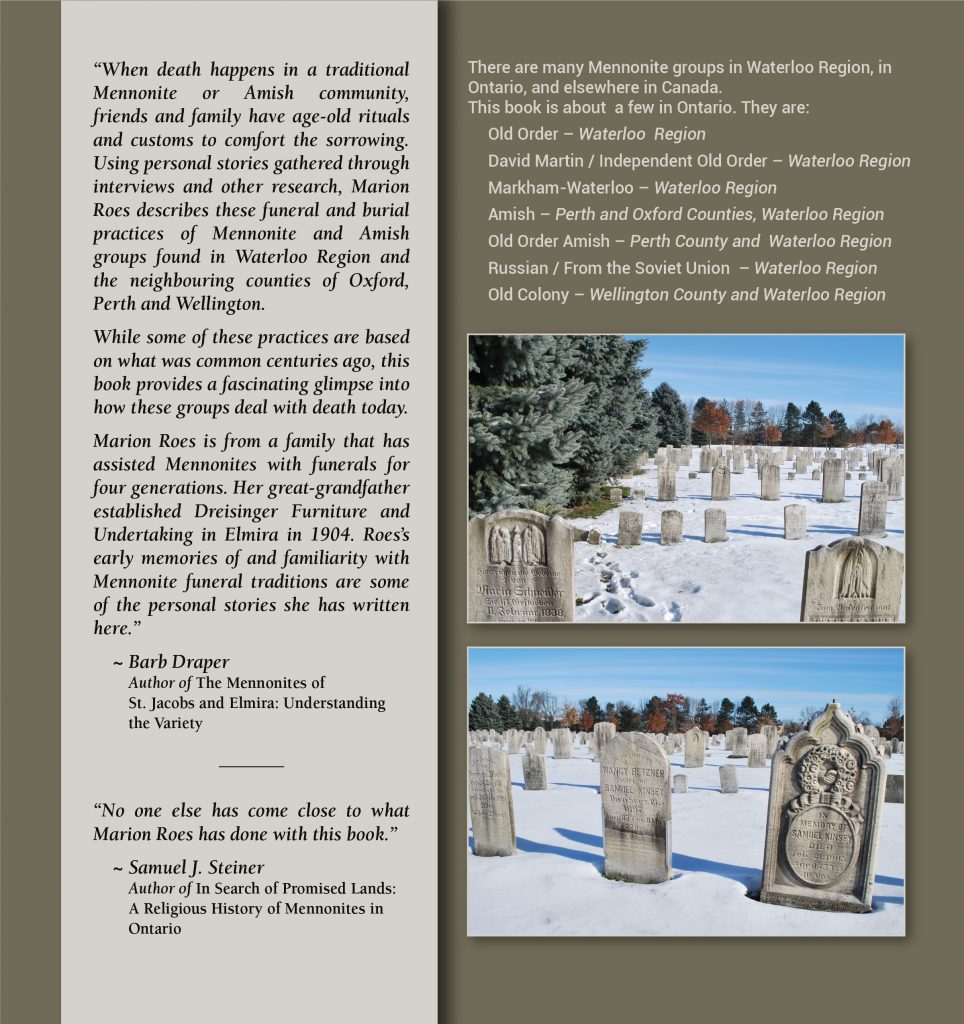 OWHN member Marion Roes shares her work Mennonite Funeral and Burial Traditions – Ontario Women's History Network